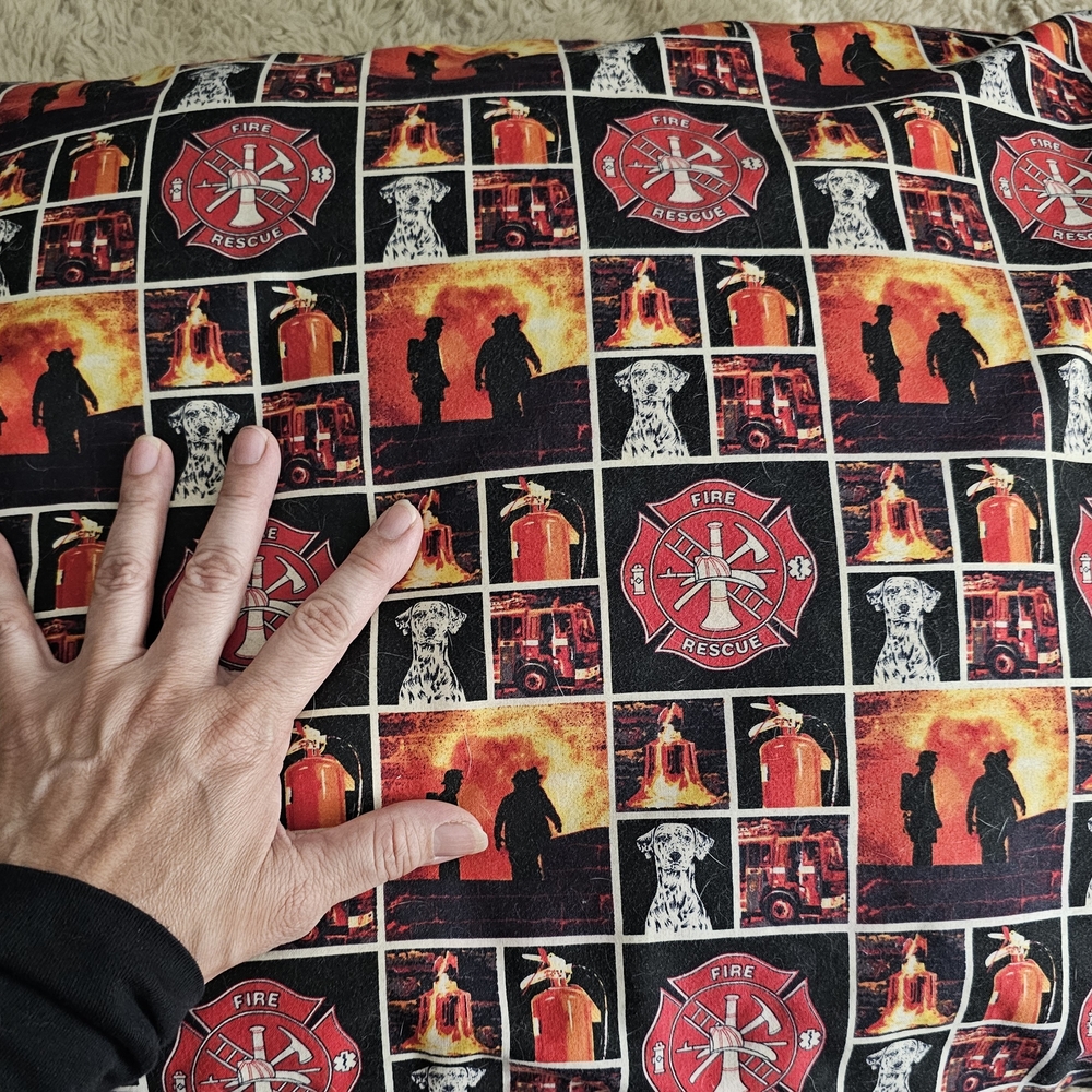 Firefighter Rescue Pattern Pillow - Picture 2 of 3